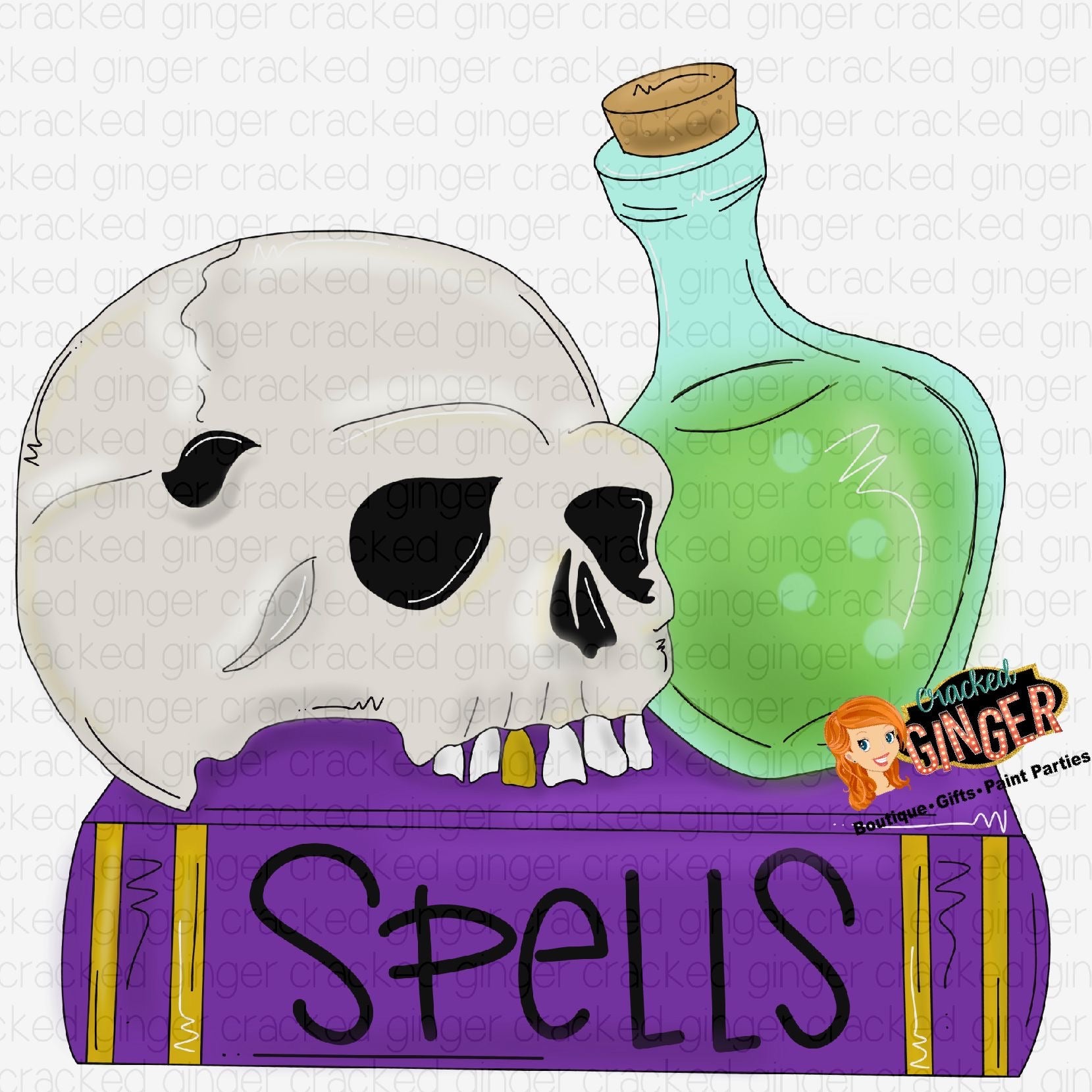 Spells skull and potion