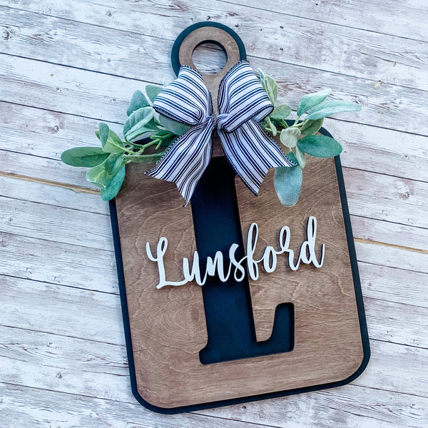 Personalized Cutting Board Style Sign