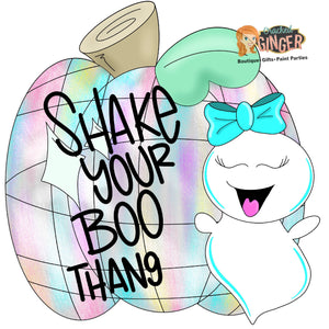Disco Ghost Shake Your Boo Thang Cutout and Kits
