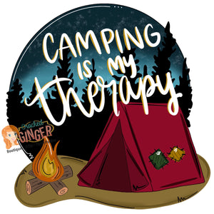 Camping is my therapy tent