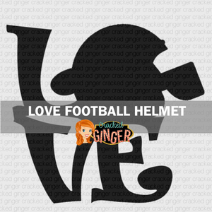 Love Football Helmet