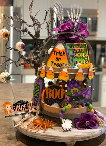 Halloween Themed Tiered Tray