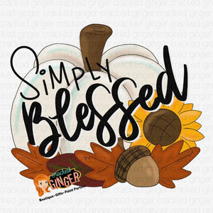 Simply Blessed Pumpkin