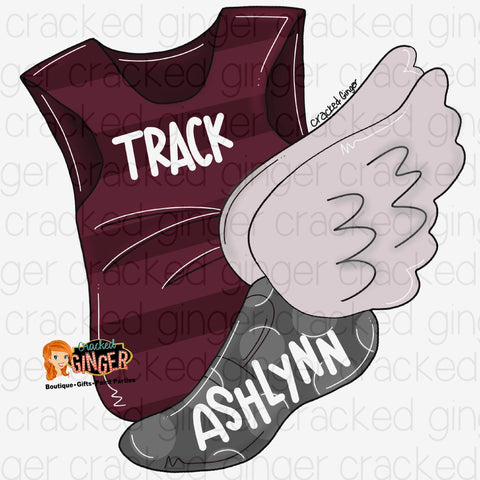 Track Jersey and Shoe Sports Template