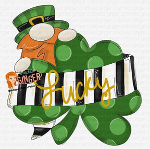 Leprechaun and Clover Cutout and Kits
