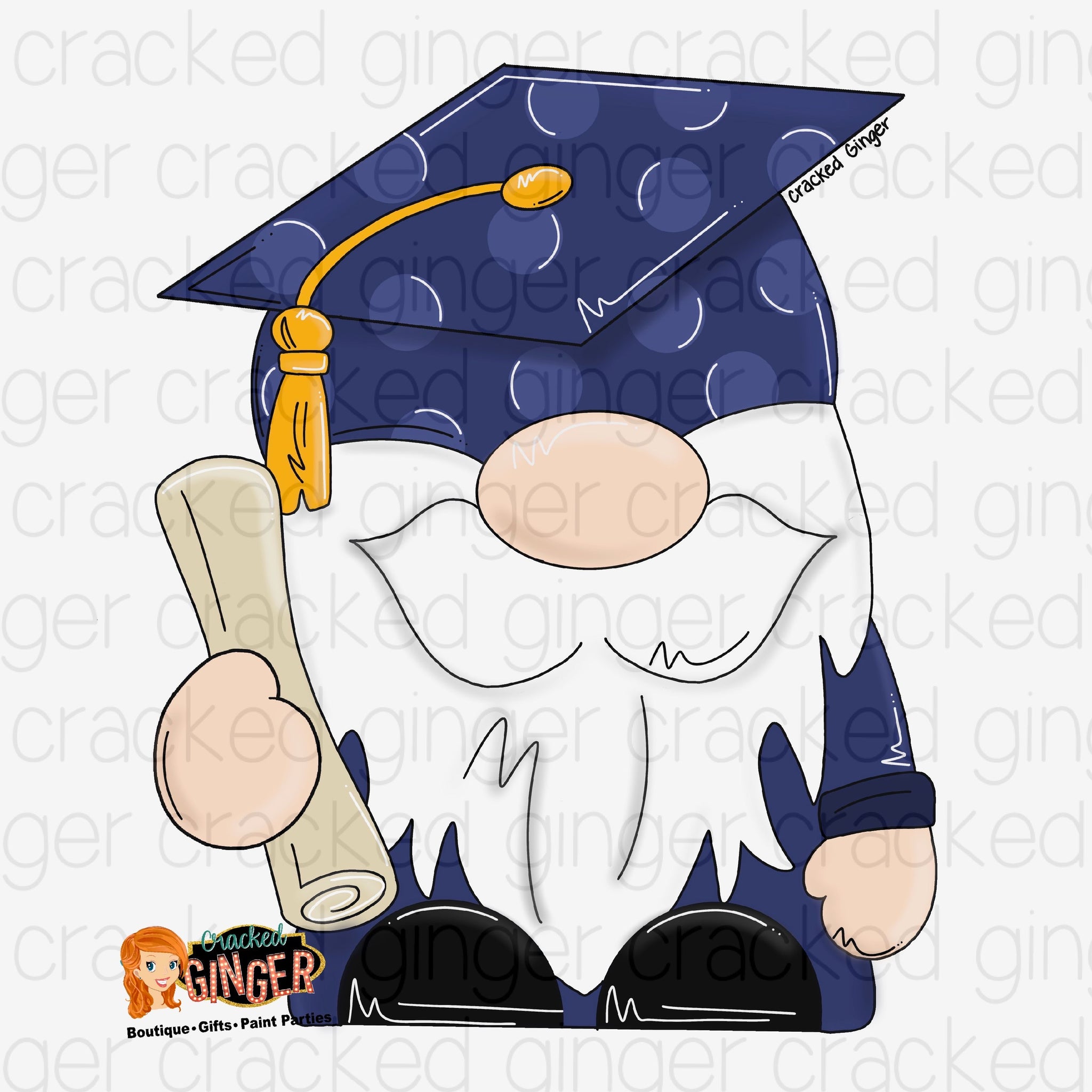 Graduate Gnome Cutout and Kits