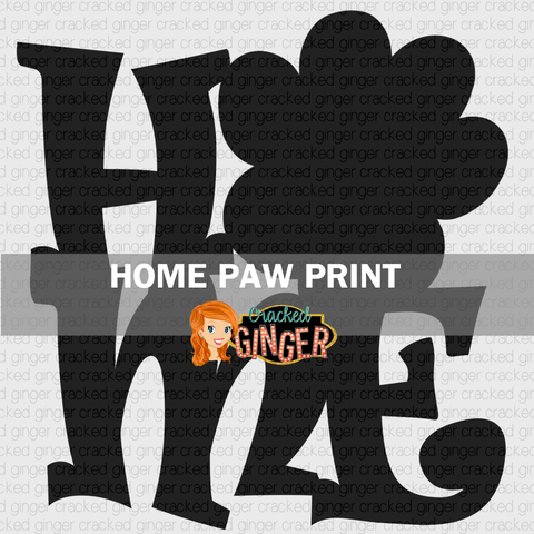 Home with Paw Print