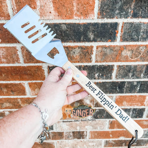 Personalized Wooden Handled BBQ tool Father’s Day