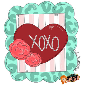 Valentines Heart Stamp Template