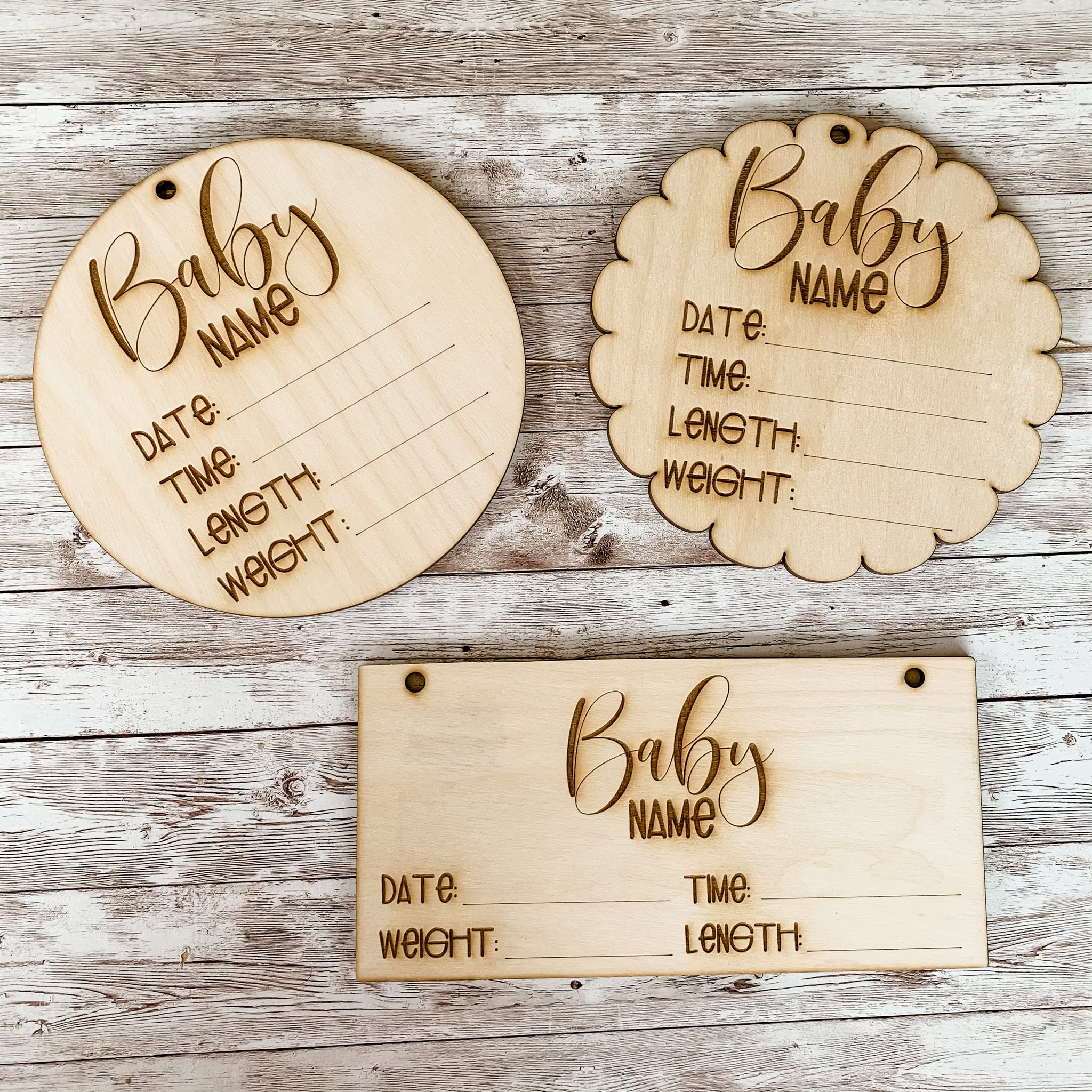 Baby Stats Announcement Tag